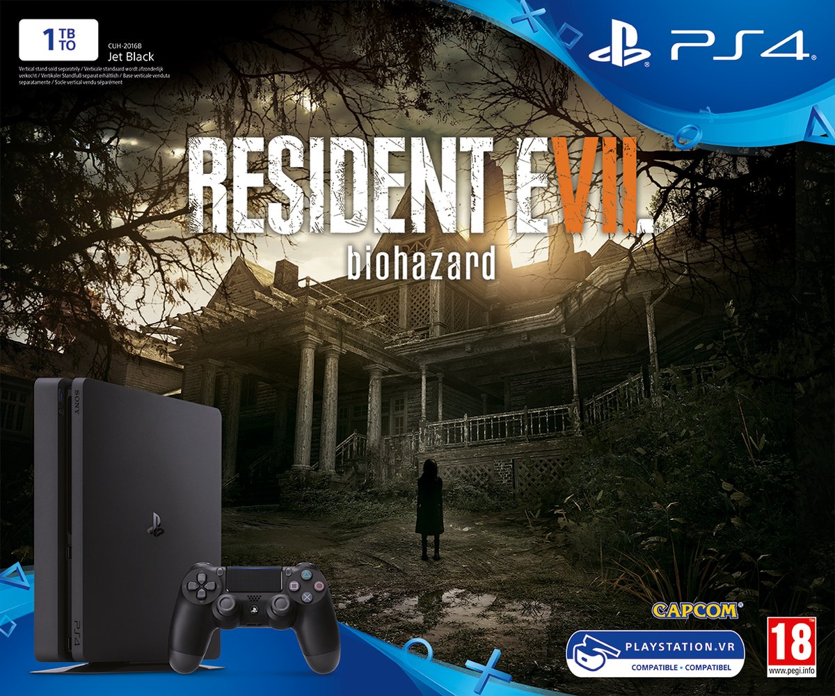 Playstation 4 Slim (1 TB) + Resident Evil 7 (PS4), Sony