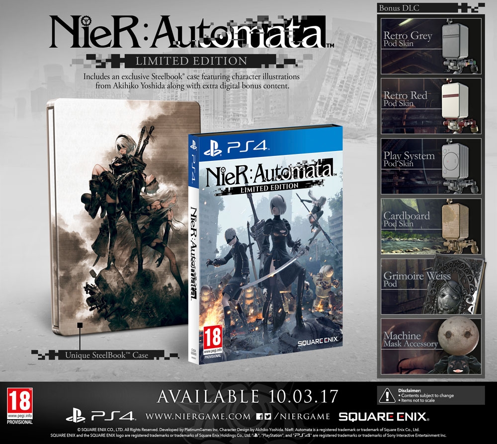 NieR: Automata Limited Edition (PS4), PlatinumGames