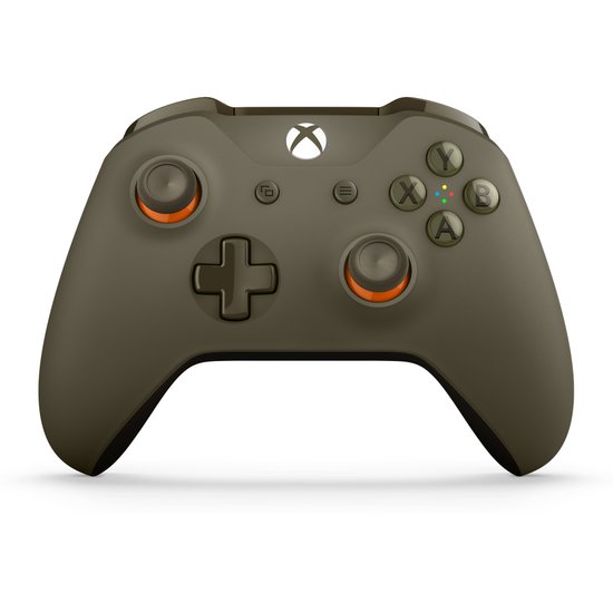 Xbox One S Wireless Controller (groen/oranje) (Xbox One), Microsoft