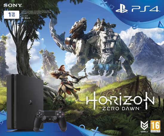 PlayStation 4 Slim (1 TB) + Horizon Zero Dawn (PS4), Sony Entertainment
