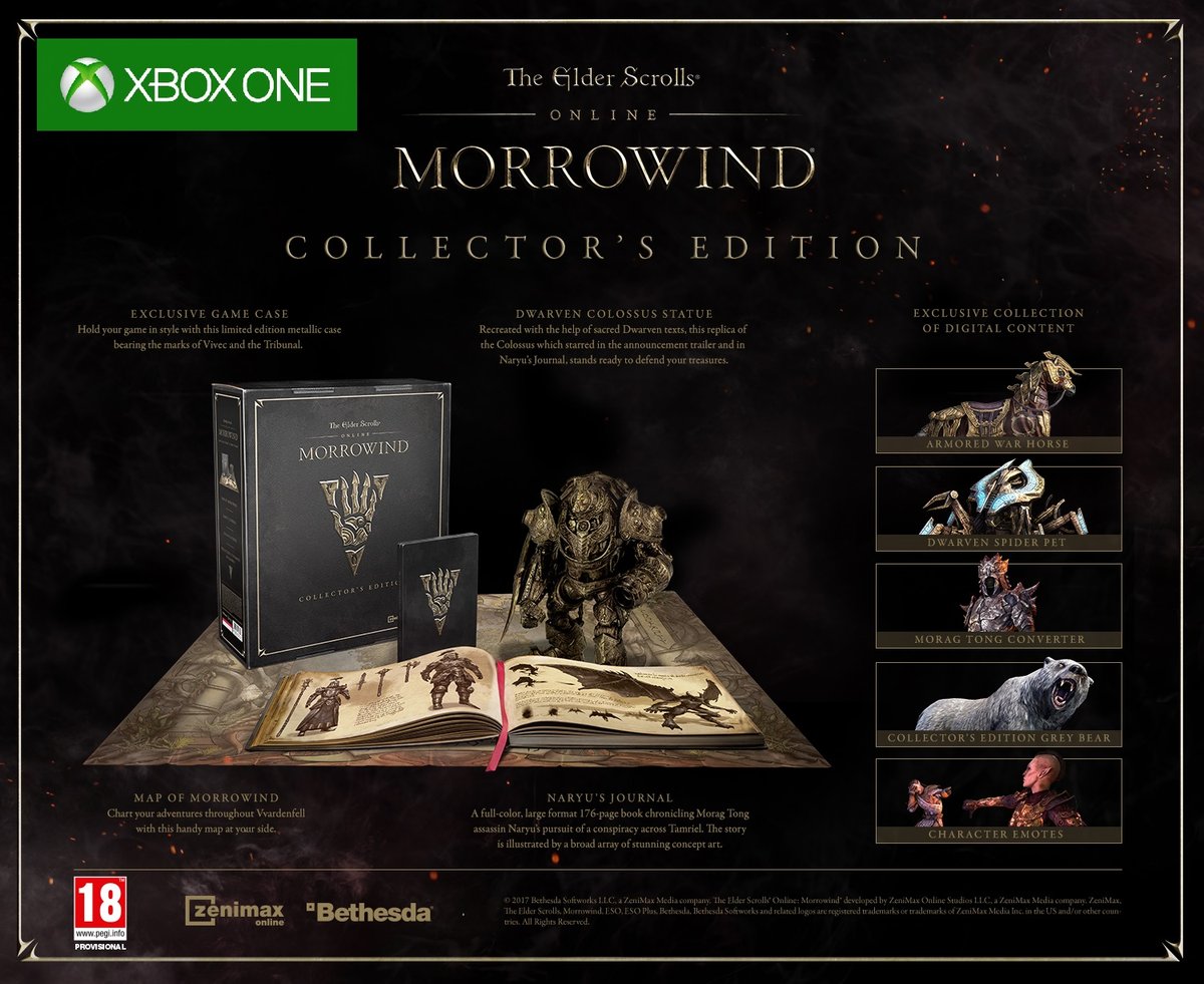 The Elder Scrolls Online: Morrowind Collectors Edition (Xbox One), Bethesda