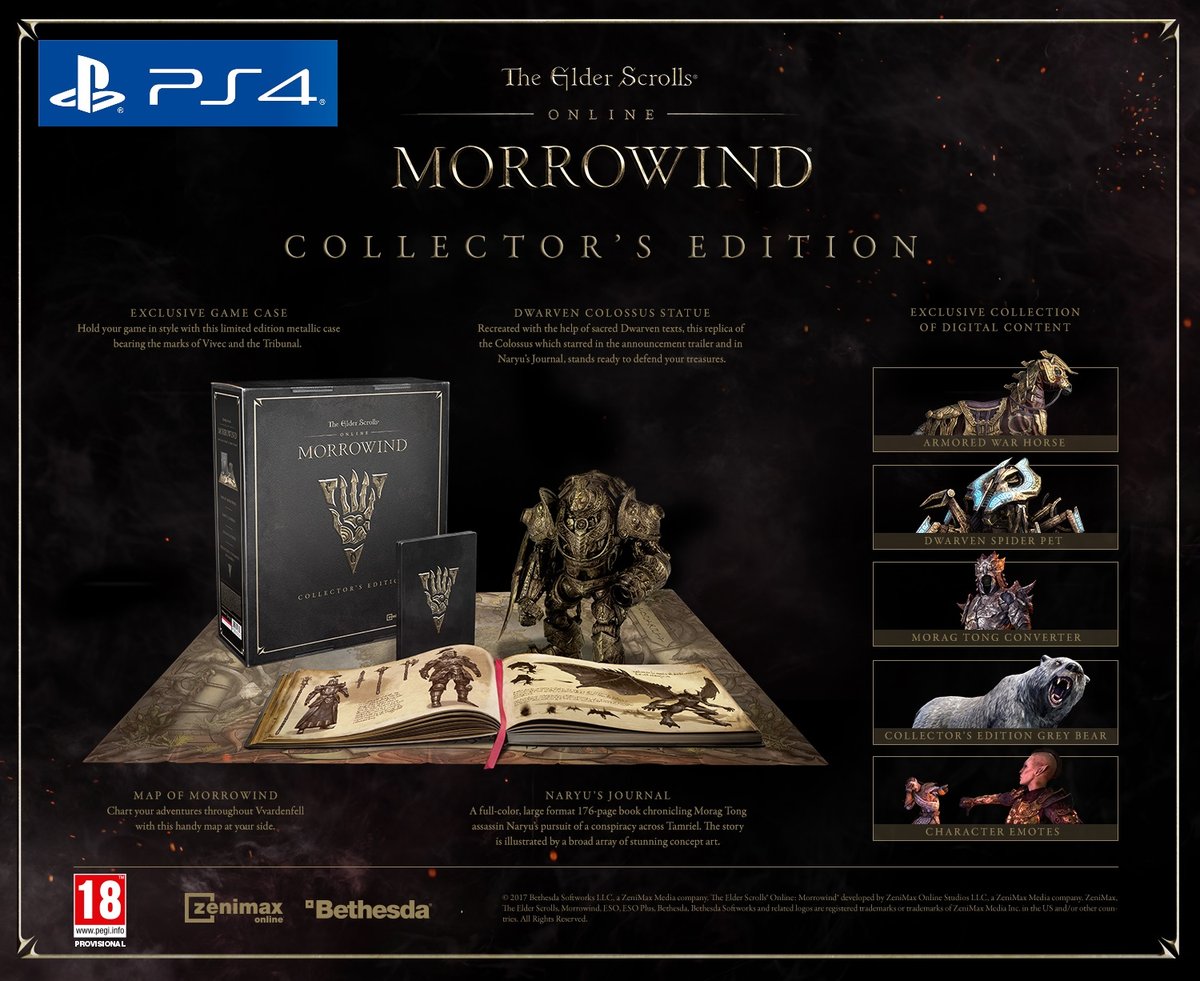 The Elder Scrolls Online: Morrowind Collectors Edition (PS4), Bethesda