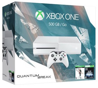 Xbox One Console (500 GB) (Wit) + Quantum Break (Xbox One), Microsoft