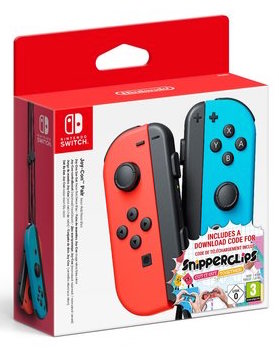 Joy-Con Controllers Paar (rood/blauw) + Snipperclips (Switch), Nintendo