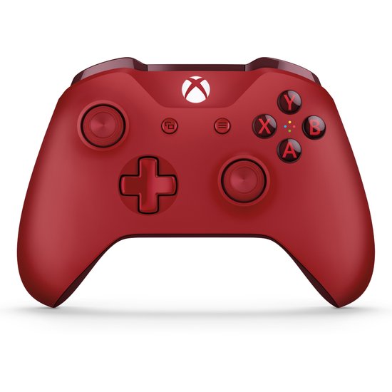 Xbox One S Wireless Controller (rood) (Xbox One), Microsoft