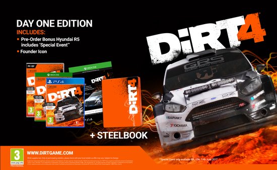 DiRT 4 Steelbook Edition (Xbox One), Codemasters