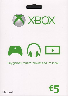 Xbox Gift Card 5 Euro (Xbox One), Microsoft