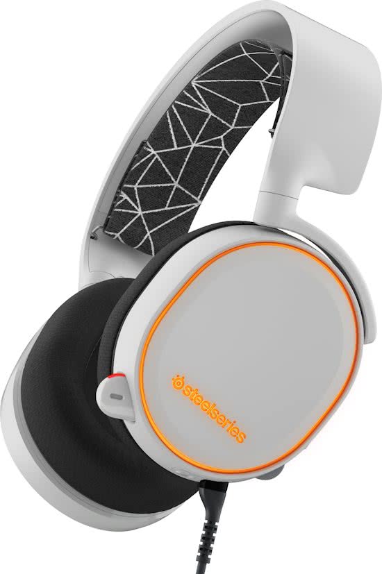 SteelSeries Arctis 5 - 7.1 Surround Sound Gaming Headset - USB - RGB - Wit (PS4), Steelseries