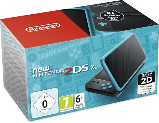 New Nintendo 2DS XL Console Zwart/Turquoise