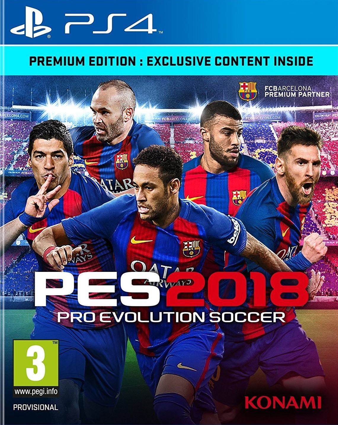 Pro Evolution Soccer 2018 (PS4), Konami