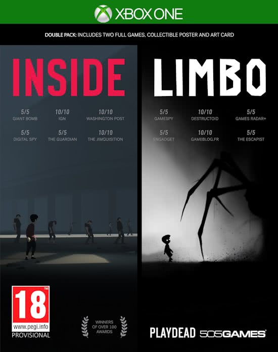 Inside - Limbo (Double Pack) (Xbox One), Playdead