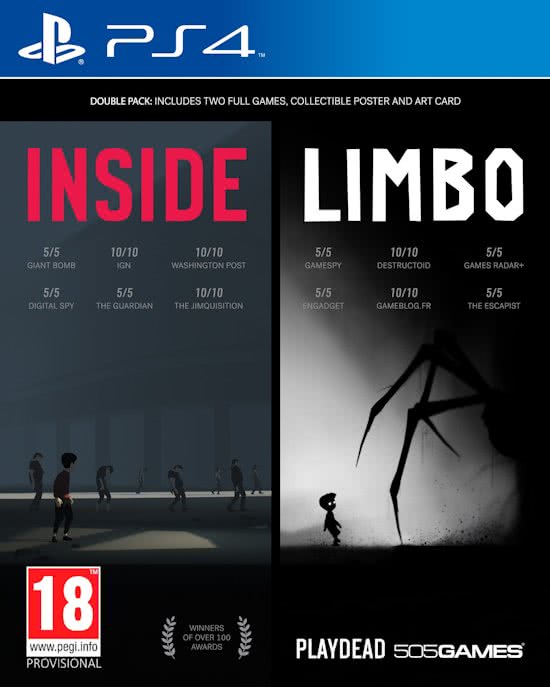 Inside - Limbo (Double Pack) (PS4), Playdead
