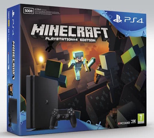 PlayStation 4 Slim (500 GB) + Minecraft (PS4), Sony Entertainment