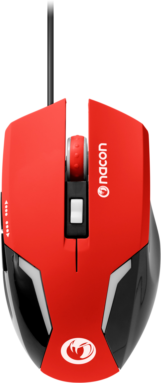 Nacon PCGM-105RED Optical Gaming Mouse (rood) (PC), Nacon