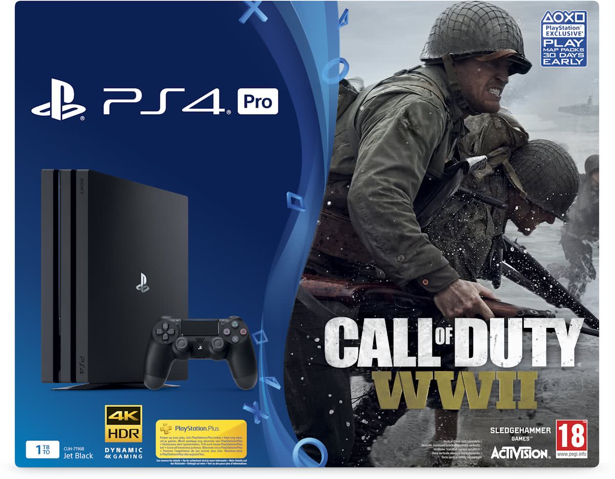 PlayStation 4 Pro (1TB) + Call of Duty: WWII (PS4), Sony Computer Entertainment