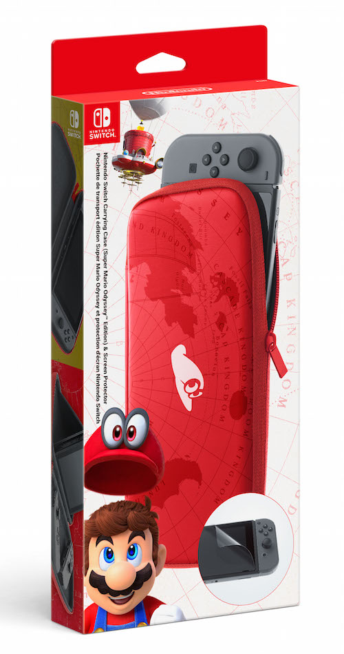Beschermhoes & Screen Protector (Super Mario Odyssey Edition) (Switch), Nintendo