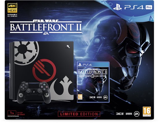 PlayStation 4 Pro (1 TB) Star Wars Battlefront II Limited Edition (PS4), Sony Entertainment