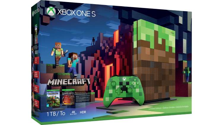 Xbox One S Console (1 TB) + Minecraft Limited Edition (Xbox One), Minecraft