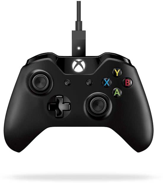 Microsoft Wired Controller Xbox One Stijl (zwart) (PC), Microsoft
