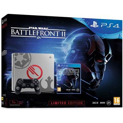 PlayStation 4 Slim (1 TB) Star Wars Edition + Star Wars Battlefront II Elite Trooper Deluxe Edition (PS4), Sony