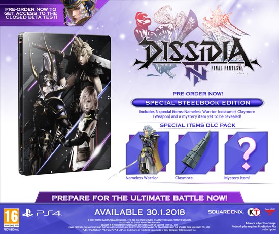 Dissidia: Final Fantasy - NT Steelbook (PS4), Team Ninja