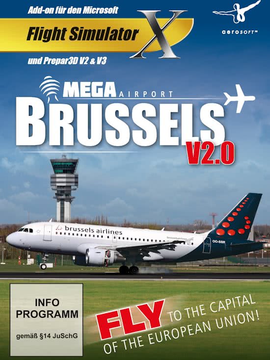 Flight Simulator X: Mega Airport Brussels V2.0 (PC), Aerosoft