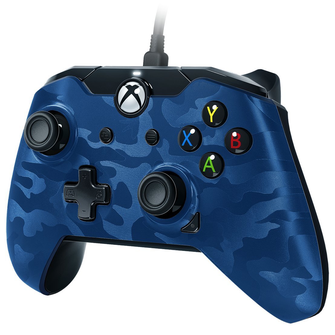 PDP Wired Controller (Blauw Camo) (XboxOne/PC) (Xbox One), PDP