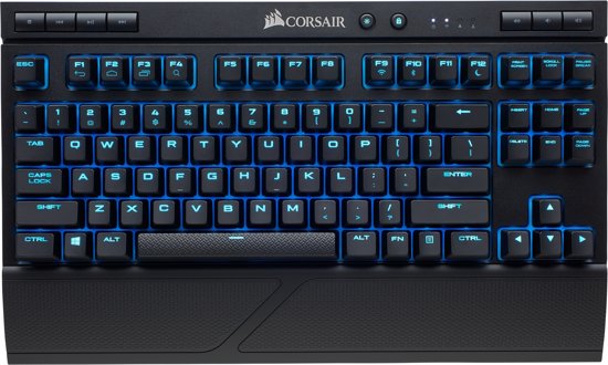 Corsair K63 Blue LED Cherry MX Red Draadloze Mechanisch Gaming Keyboard (Qwerty) (PC), Corsair