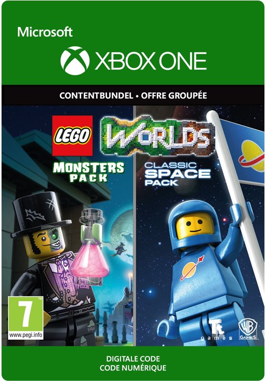 LEGO Worlds: Classic Space Pack and Monsters Pack - DLC Download Bundel (Xbox One), Warner Bros