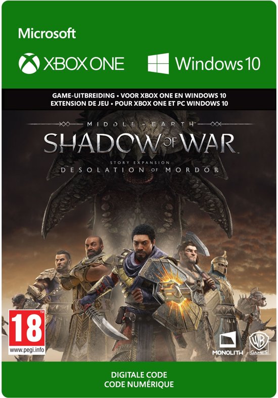 Middle-Earth: Shadow of War - Desolation of Mordor DLC (Xbox/Windows Download) (Xbox One), Monolith Productions