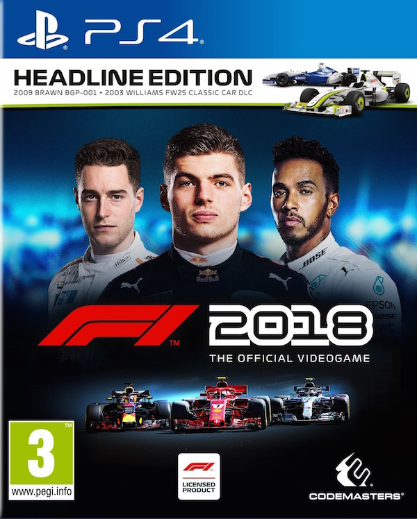 F1 2018 (Headline Edition) (PS4), Codemasters