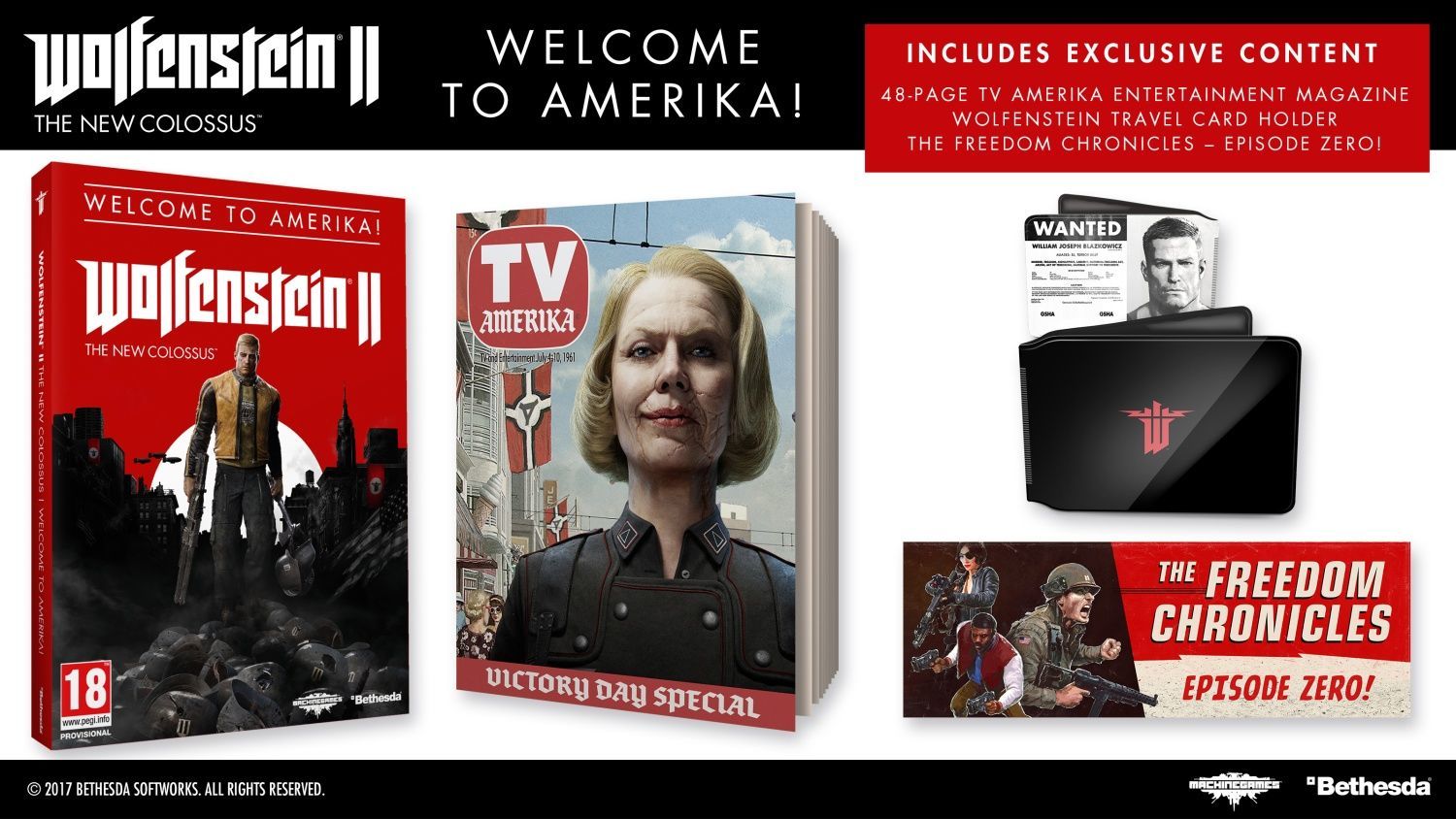 Wolfenstein II - The New Colossus Welcome to Amerika! Edition (Xbox One), MachineGames