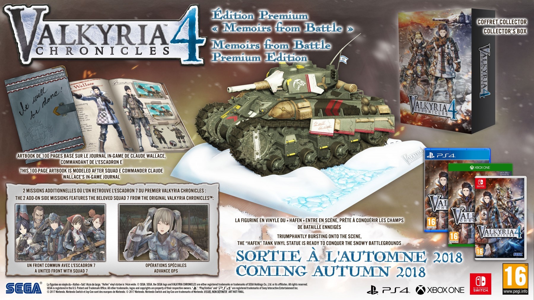 Valkyria Chronicles 4 Memoirs from Battle Collector Edition (PS4), Sega CS3
