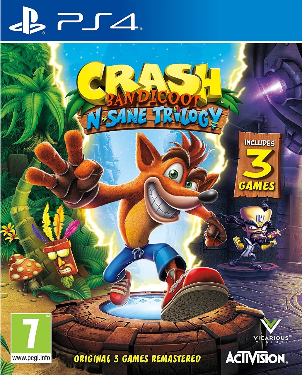 Crash Bandicoot N.Sane Trilogy + 2 Bonus Levels (PS4), Vicarious Visions
