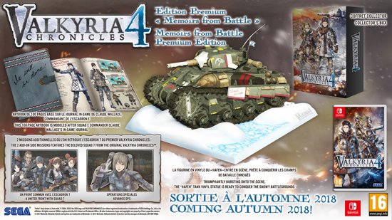 Valkyria Chronicles 4 Memoirs from Battle Collector Edition (Switch), Sega CS3