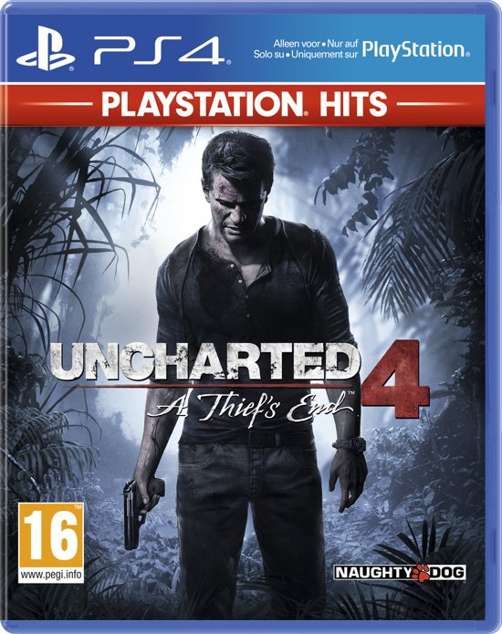 Uncharted 4: A Thief's End (PlayStation 4 Hits) (PS4), Naughty Dog