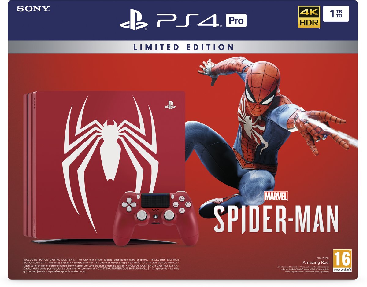 PlayStation 4 Pro (1 TB) Marvel's Spider-Man Limited Edition (PS4), Sony
