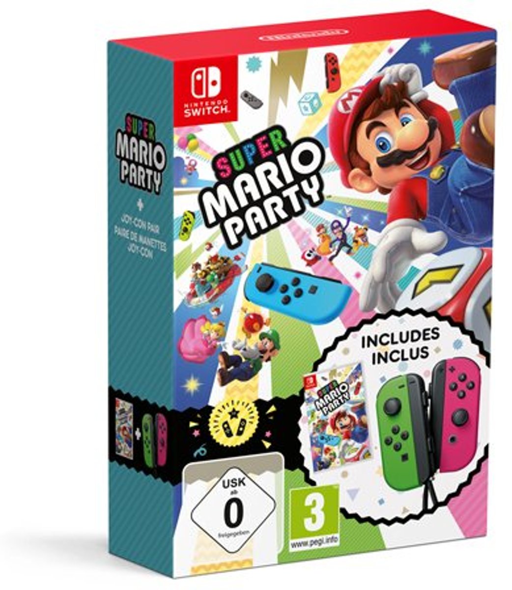 Super Mario Party + Joy-Con Controllers Bundel