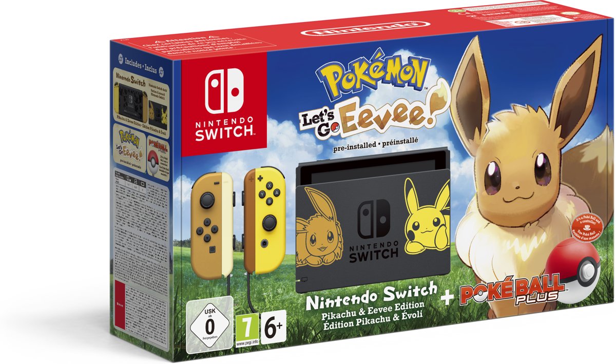 Nintendo Switch Console - Let's Go Eevee Edition (Switch), Nintendo