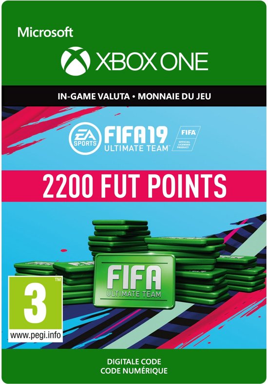 FIFA 19: Ultimate Team - 2.200 FUT Points Card (Download) (Xbox One), EA Sports