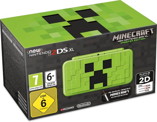 Nintendo 2DS XL Minecraft Creeper Edition (3DS), Nintendo