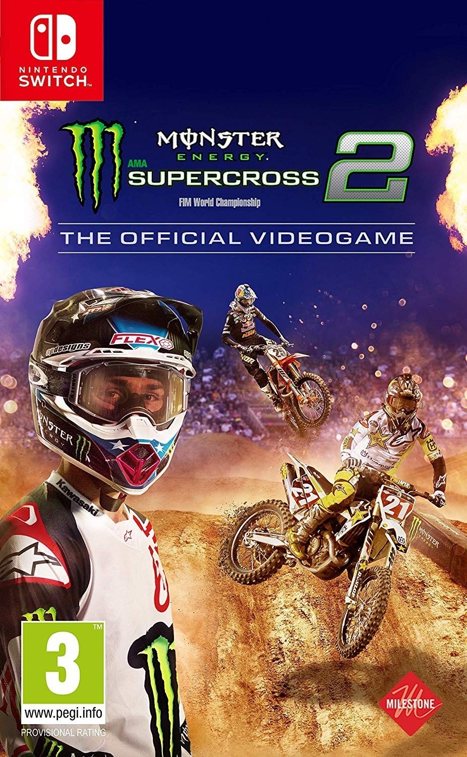 Monster Energy Supercross 2: The Official Videogame  (Switch), Milestone