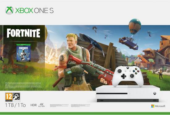Xbox One S Console (1 TB) + Fortnite (Xbox One), Microsoft