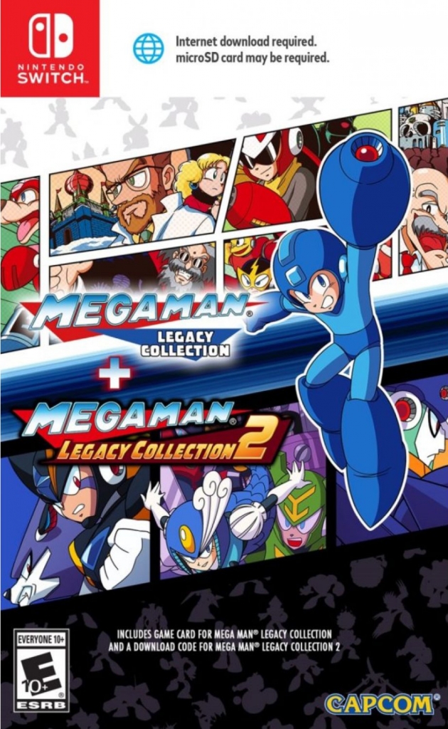 Mega Man Legacy Collection 1 + 2 (USA Import)  (Download Code) (Switch), Capcom