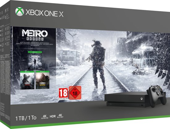 Xbox One X Console (1 TB) + Metro Exodus (Xbox One), Microsoft