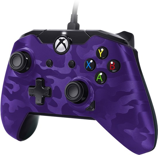 PDP Deluxe Controller (XboxOne/PC) (Paars Camo) (Xbox One), PDP