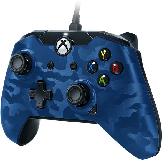 PDP Deluxe Controller (XboxOne/PC) (Blauw Camo) (Xbox One), PDP