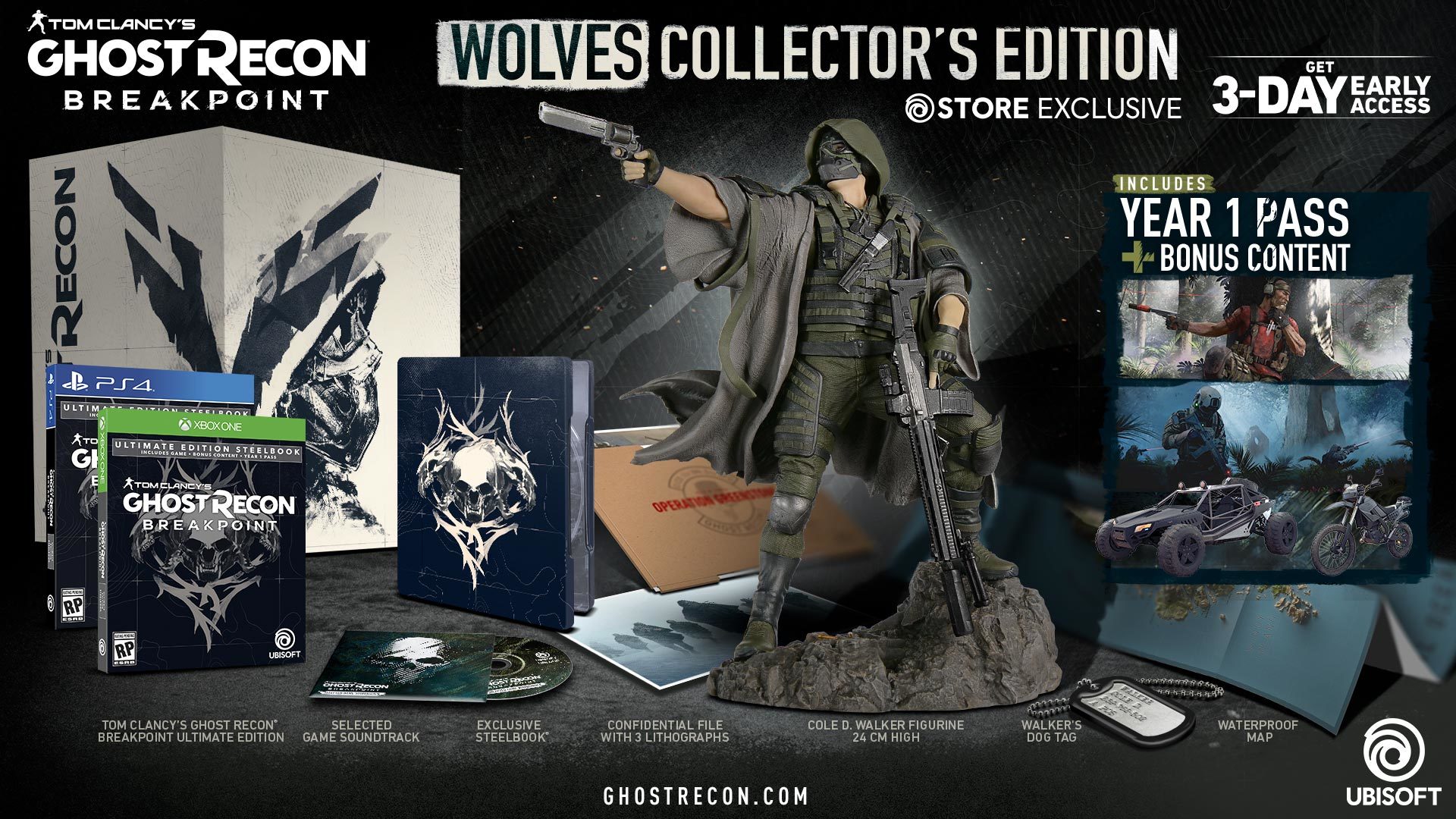 Tom Clancy's Ghost Recon: Breakpoint - Wolves Collector's Edition (PC), Ubisoft