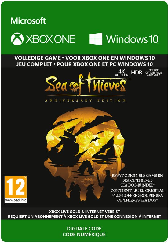 Sea of Thieves: Anniversary Edition (Xbox One Download) (Xbox One), Microsoft