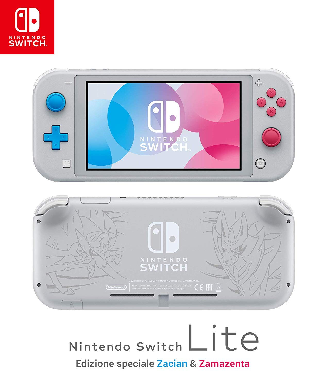 Nintendo Switch Lite Console - Pokemon Sword & Shield Limited Edition (Switch), Nintendo